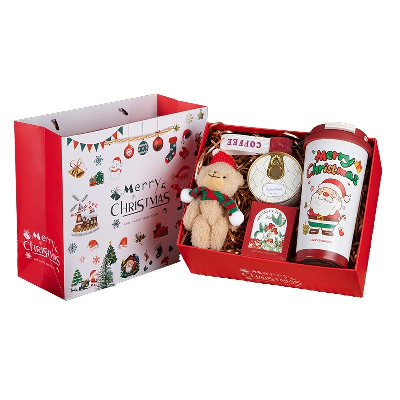 Christmas Bear and Apple Gift Box