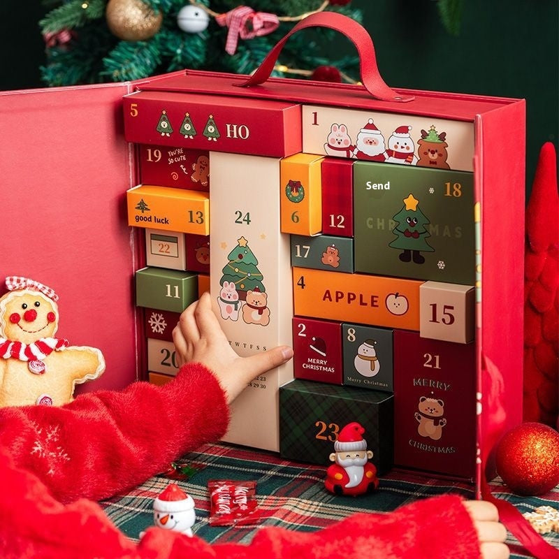 Christmas Countdown Calendar Gift Box – Kids DIY Blind Box Set