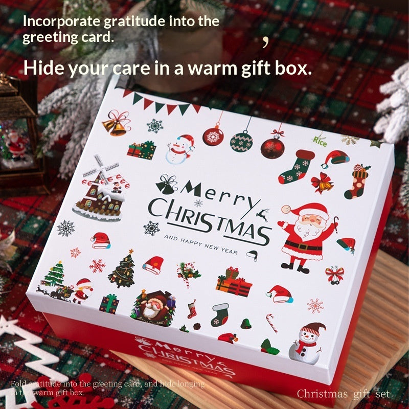 Christmas Bear and Apple Gift Box