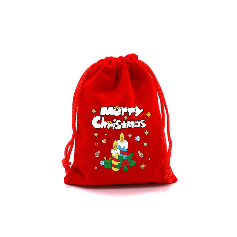 Cartoon Christmas English Pattern Gift Bag